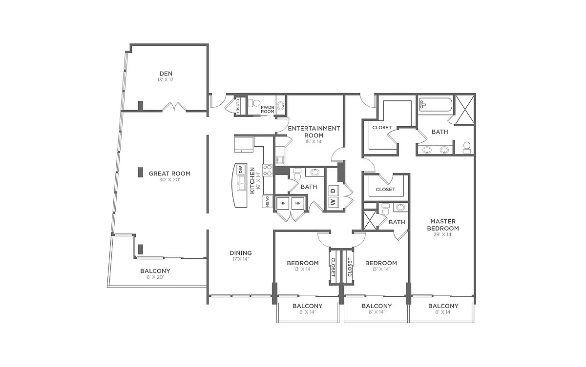 Floor plan PENTHOUSE 4