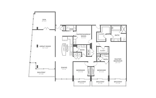 Floor plan PENTHOUSE 4