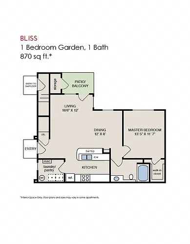Floor plan Bliss Garden - Phase 2