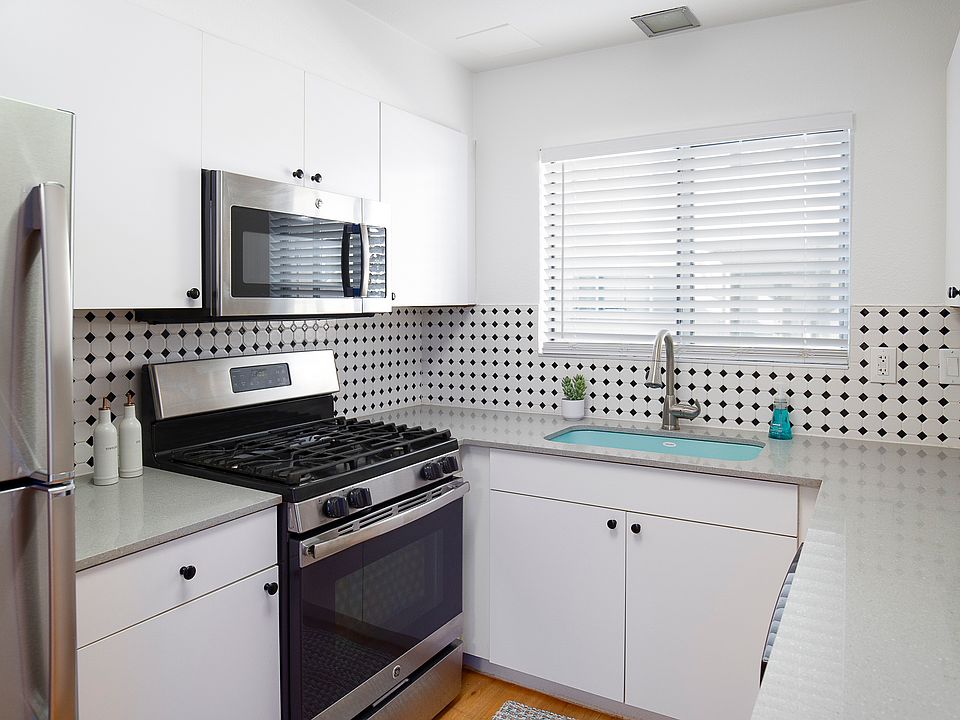Our 2 bedroom features a large kitchen with lots of counter and storage space and a full stainless steel appliance package.
