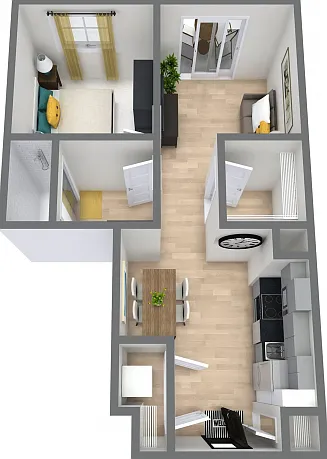 1 Bedroom Floor Plan 1 Bedroom Floor Plan