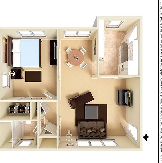 Greenview 1BD 1Bath 652sqft Greenview 1BD 1Bath 652sqft