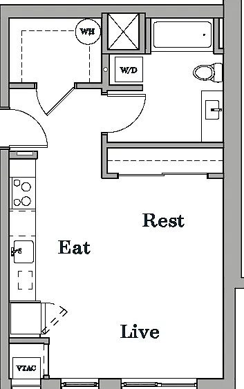 Studio A1 Floorplan Studio A1 Floorplan