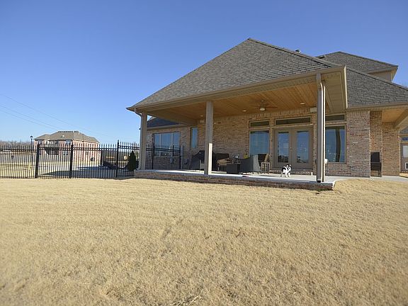huge covered patio  