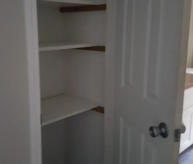 Upstairs hall closet