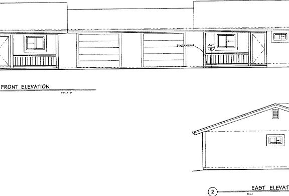 Front porch and 1 car garage