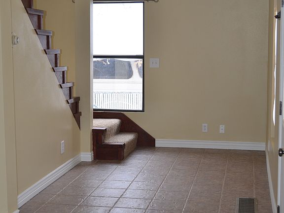 Cherry stain stairway