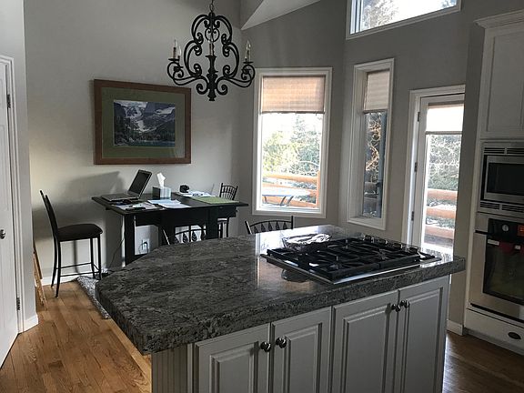 Kitchen and seating area.