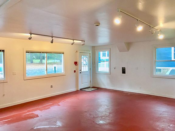 Entrance to Retail Space or Showroom or Office with New LED Spot Lights.