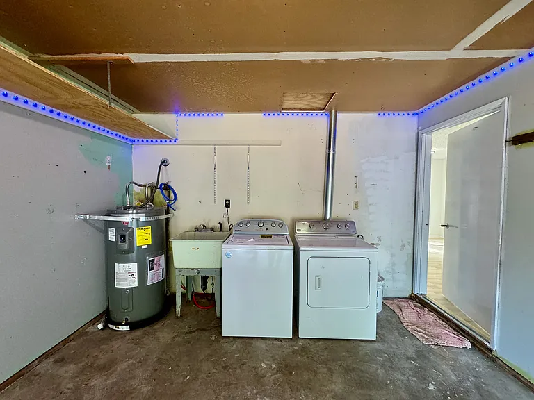 New water heater and washer