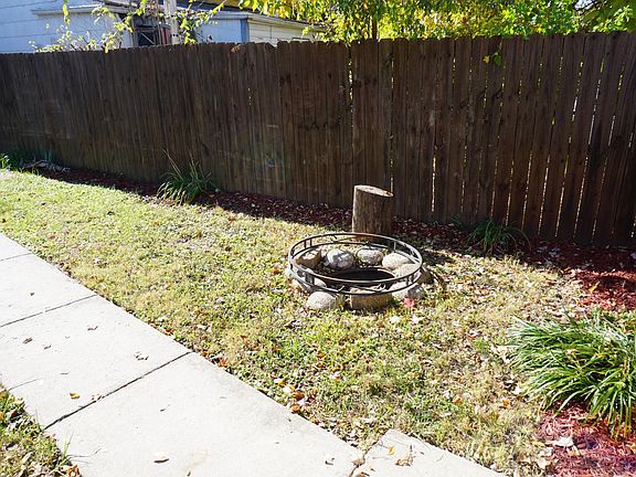 Fire Pit in backyard