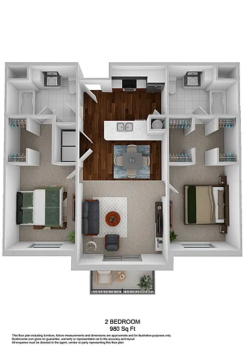 Floor plan 2X2 C