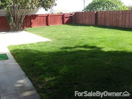 Back-yard/sprinklers system
						:
						Almost half of the yard is shaded by neighbors huge tree.