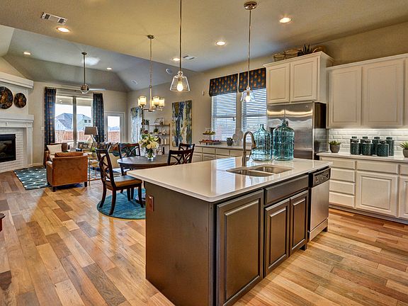 Open kitchen and family room