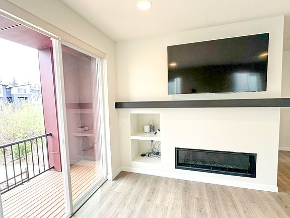 Living room - gas fireplace & 65" TV