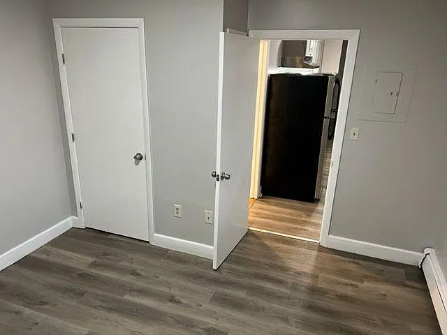 view from bedroom to kitchen