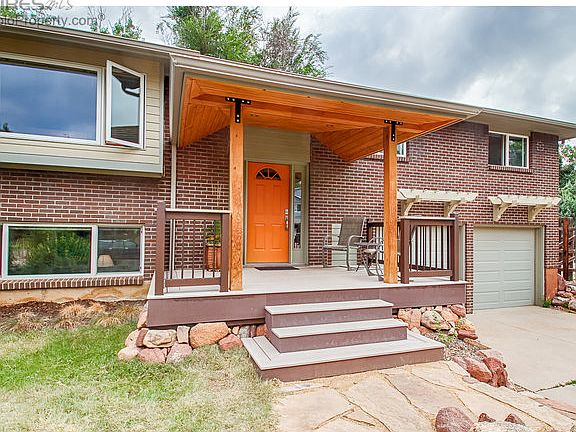 Covered front porch entry
