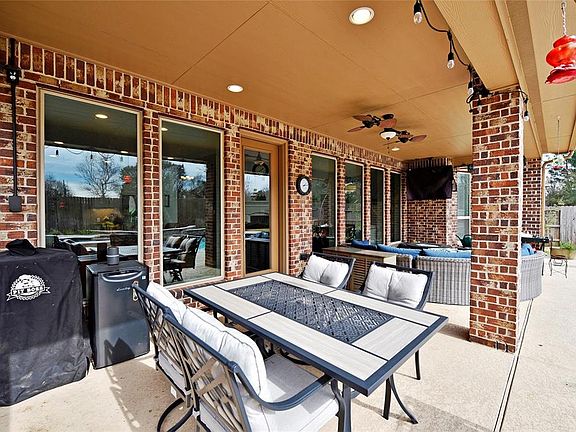 Enlarged covered patio