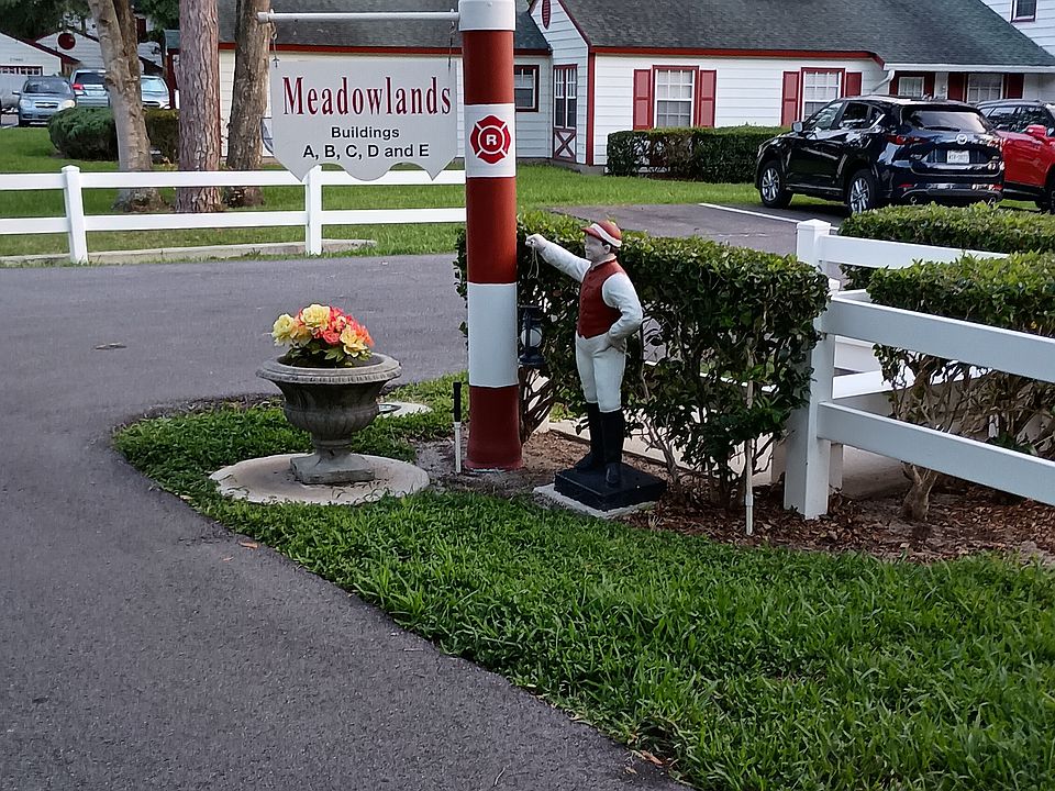 Entrance into parking area.