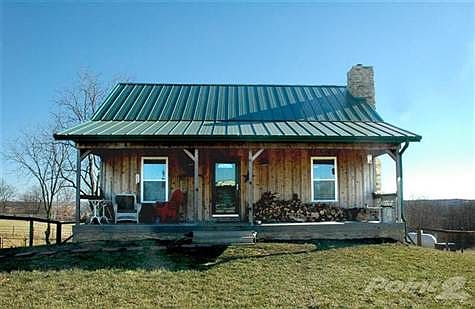 The rustic cabin