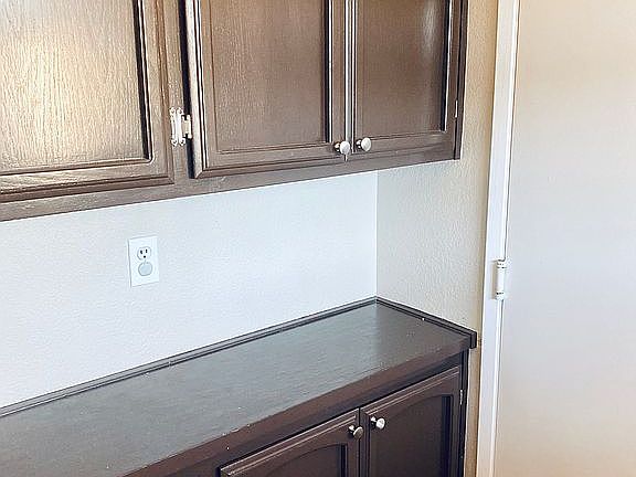 Cabinets in laundry room