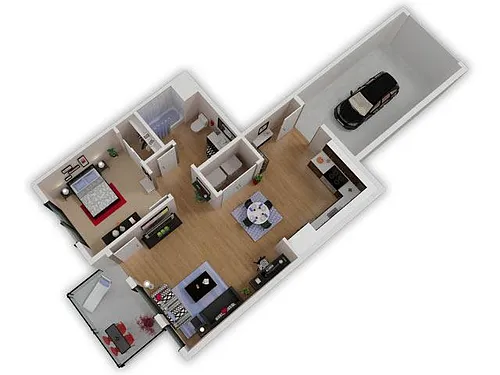 Floor plan A4 + Garage