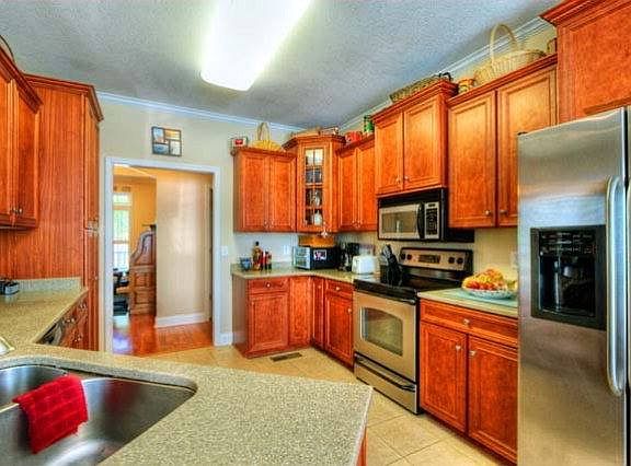 Custom cherry cabinets