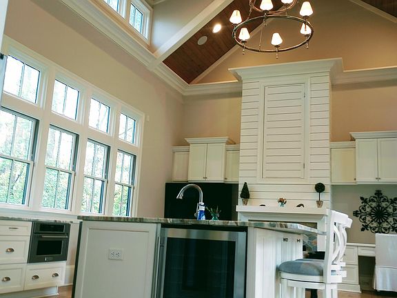 Open Concept Kitchen / Living Room with Powder Room