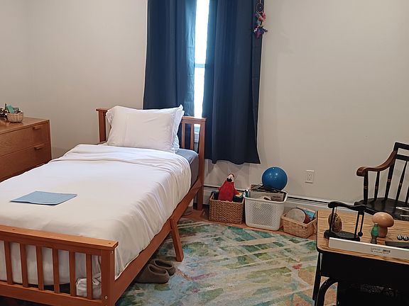 Bedroom facing street