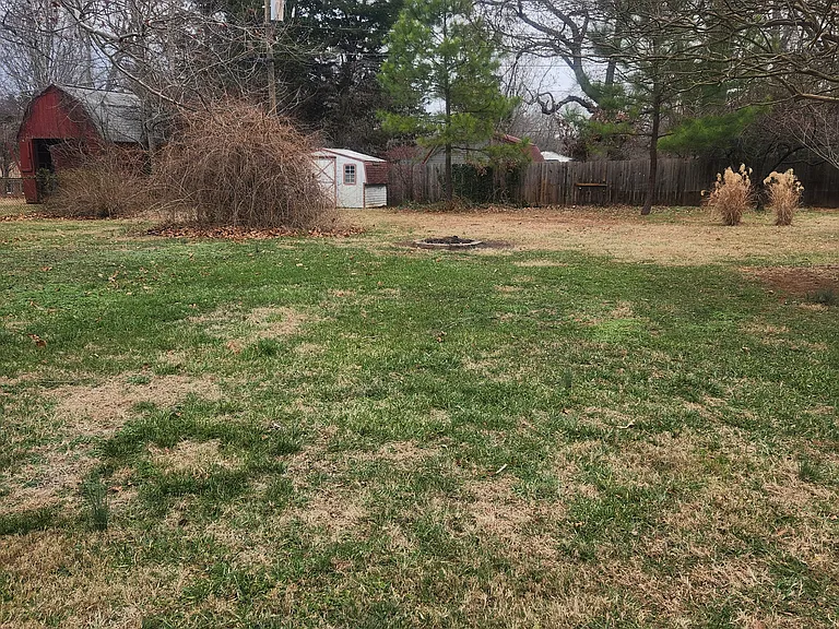 Large fenced back yard
