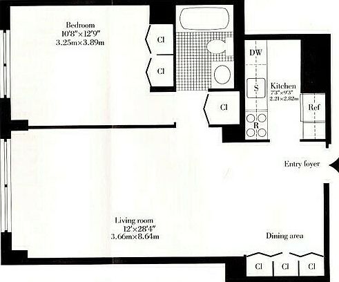 2nd image of 347 W 57th St APT 24B