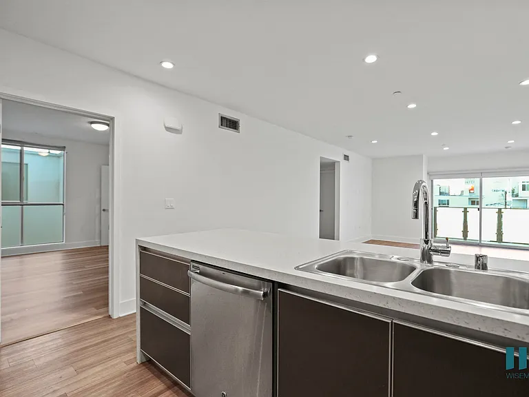Kitchen with Double-Sinks and Energy-Efficient Dishwasher