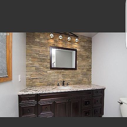 Newly updated granite and stone