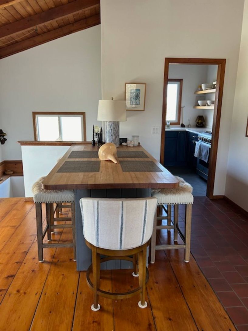 island off of the kitchen and great room