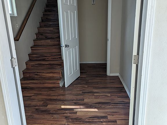This foyer with closet is what you see when you open the front door.
