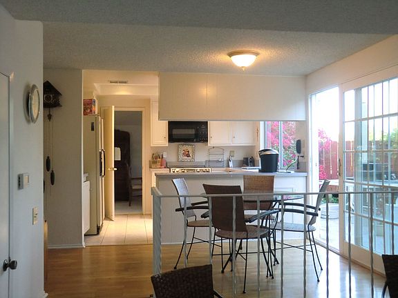 Kitchen open to family room and eating area