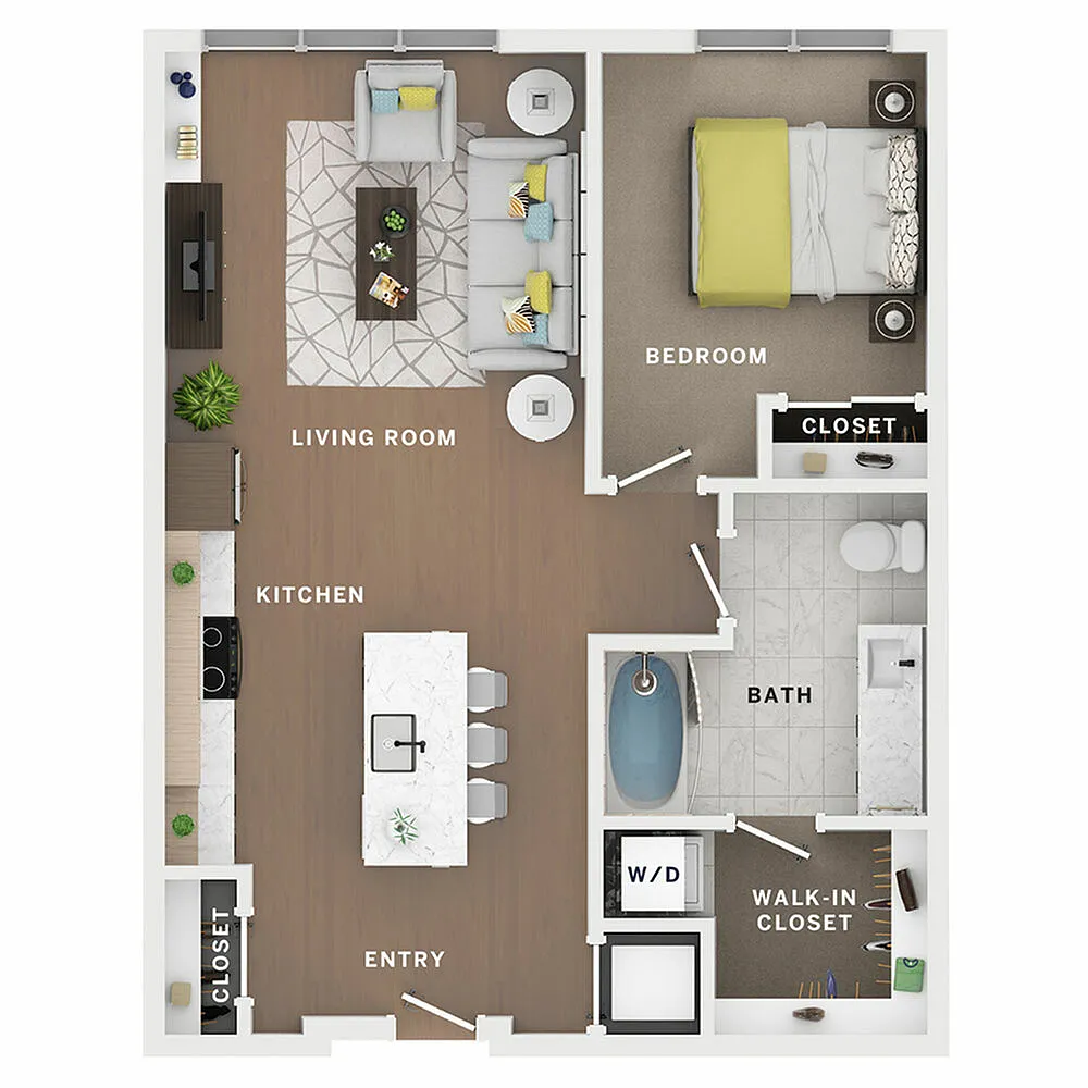 Floor plan 1BR/1BA - Native