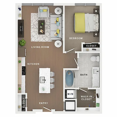Floor plan 1BR/1BA - Native