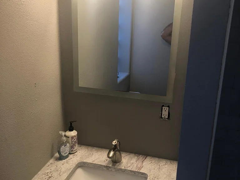 Second bathroom sink w new granite counter top