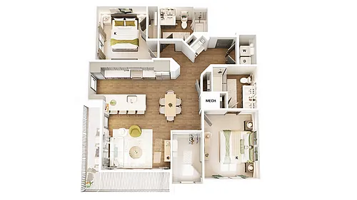 Floor plan B3