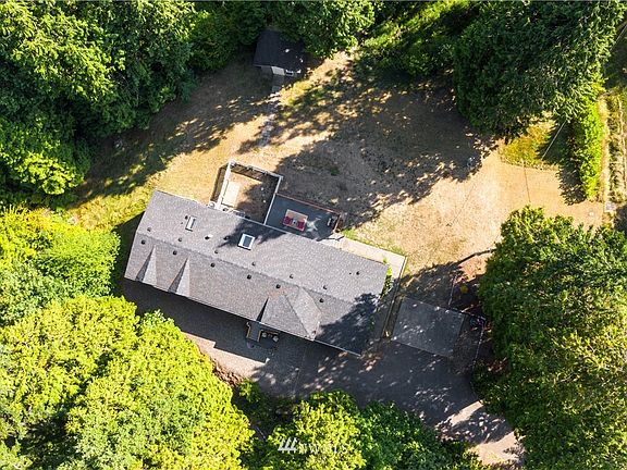 Drone view of house