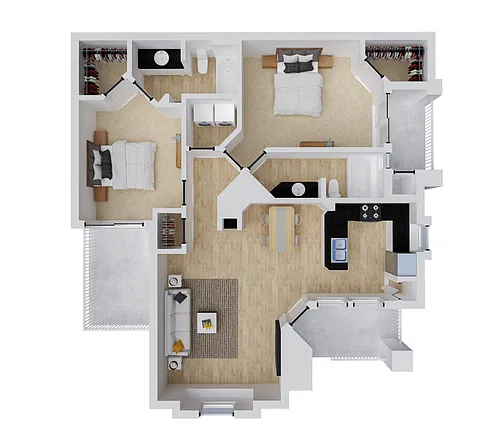 Floor plan Clerk's Suite