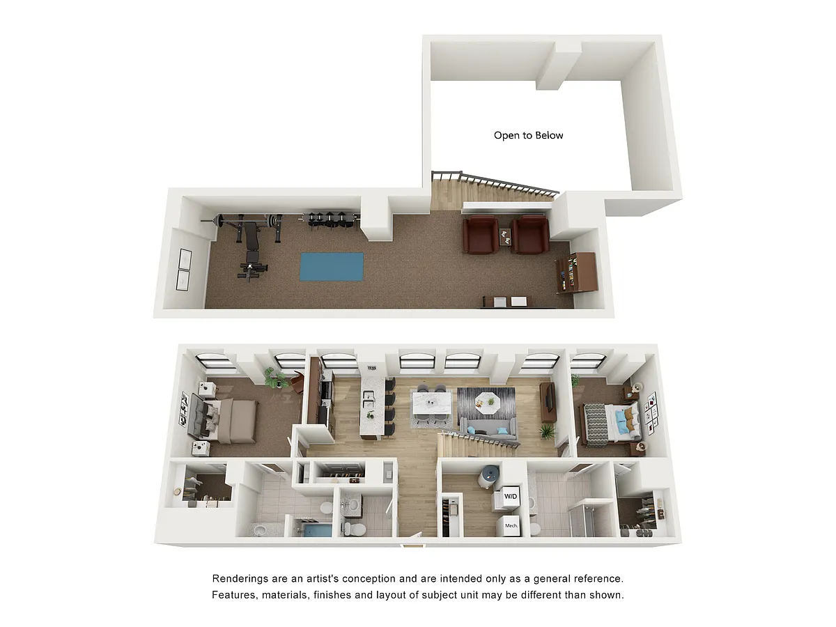 Floor plan 2x2 O Penthouse Loft