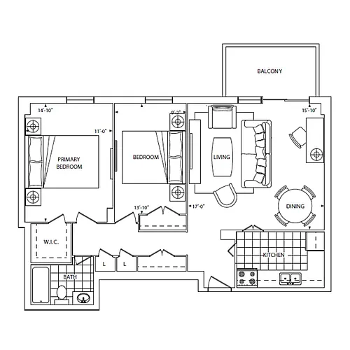 Floor plan 736