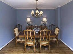 DINING ROOM 11 X 13 - Nice, bright room off the kitchen with beautiful hardwoods, crown moldings and