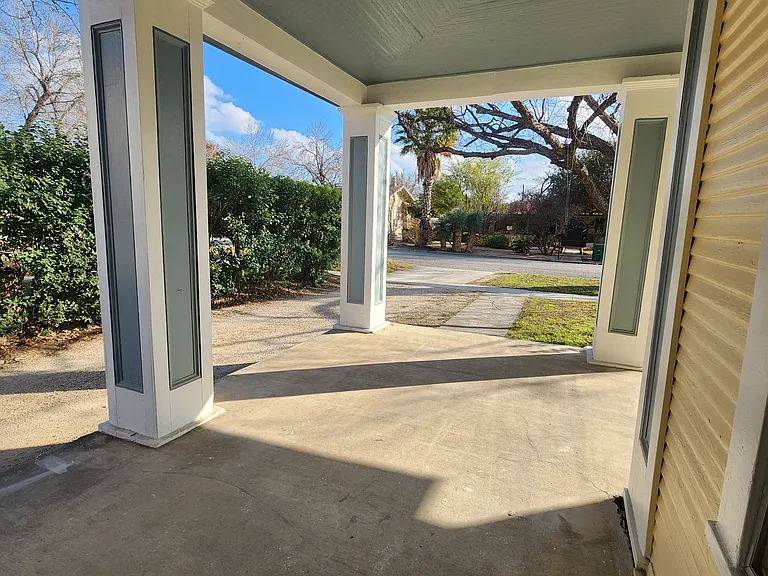 private porch entry