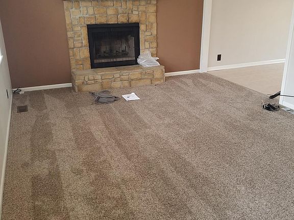 Family room with cozy fireplace