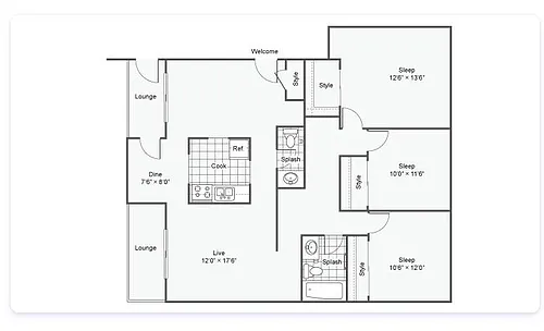 Floor plan Westmoreland