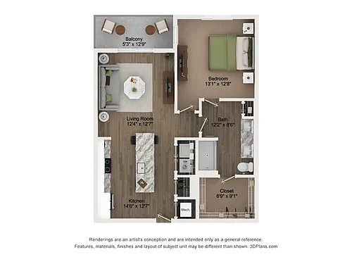 Floor plan A3-A