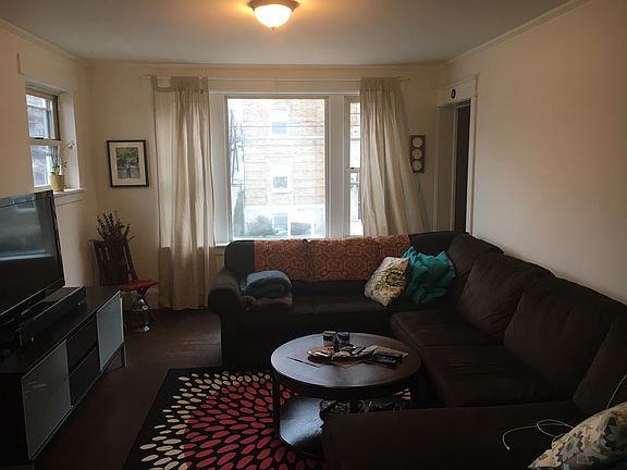 Pictured is the living room.